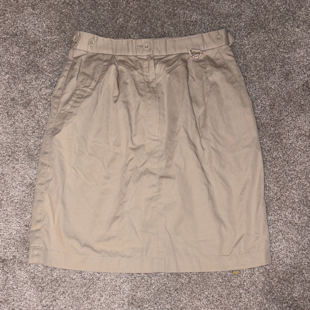Dior Classic Tan Pencil Skirt